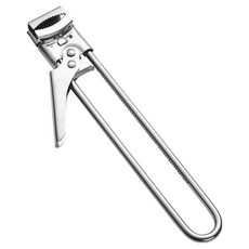 舒麗生活 萬能長度可調式不鏽鋼開瓶器, 銀色, 1個