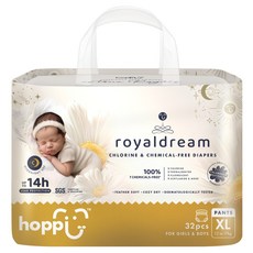 hoppi 皇家系列 嬰兒褲型尿布 12~17kg, XL, 32片