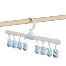 올이즈유 접이식 여행 캠핑용 빨래집게, 블루, 1개