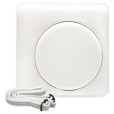 FUJIFILM 富士 instax Square SQ1 專用相機包 + 背帶組, 1個, 粉白色