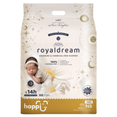 hoppi 皇家系列 嬰兒黏貼型尿布 ~5kg, NB, 66片