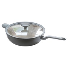 BergHOFF 貝高福 Balance 陶瓷塗層不沾鍋單柄附耳含蓋平底鍋 BHBL-F26H, 1個, 26cm
