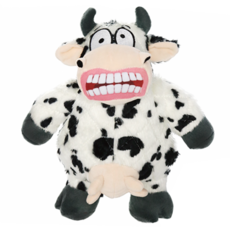 ownat 歐娜特 Mighty 犬貓玩具憤怒動物大嘴牛大, 1個, 黑色 + 白色