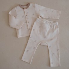 PEEKABOO 嬰幼兒用 Peekabee 開襟上下衣套裝