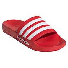 adidas 愛迪達 男女款 ADILETTE SHOWER 拖鞋 GZ5923, 紅白色, 27.5cm