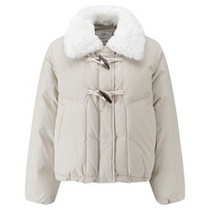 CC collect. 女款牛角扣人造毛領鵝絨羽絨外套