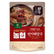 착한들 한우사골 선지해장국, 500g, 1개