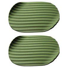 QUALy 香蕉葉杯墊, 2個, 綠色