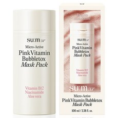 su m 37 甦秘 微米活膚粉紅維他命活氧泡泡面膜 100ml, 1個, 1入