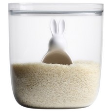 QUALy 邦妮兔 儲米箱 3.5L, 1個, 透明色