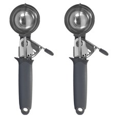 BELLOVIE Delight冰淇淋勺, 2個, 灰色