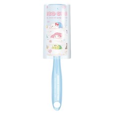 Sanrio 三麗鷗 滑板系列 斜切式除塵清潔滾輪含收納殼 附補充包 2個 藍色款 60張, 1組