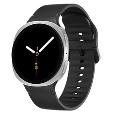 SPACE SHIELD 現代風縫線矽膠錶帶, 1個, 黑色