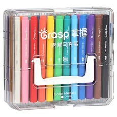 grasp 掌握 軟頭丙烯彩繪馬克筆, 36色, 1組