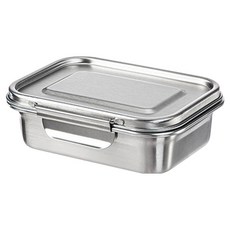 SHIMOYAMA 可冷凍冷藏304不鏽鋼保鮮便當盒 600ml, 1個, 不鏽鋼色
