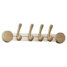 小麥購物 免打孔吸盤門後掛勾 鳳尾4鈎 L1383, 1個, 奶白色