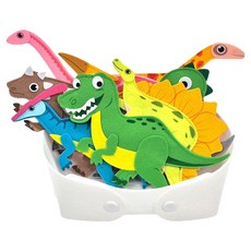 momsboard 恐龍朋友不織布 + 白色不織布收納籃組合, 10件, 1套