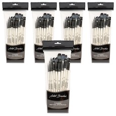 minhwashop 壓克力畫筆 10件組 UATAT0200, 5套, 1號, 2號, 3號, 4號, 5號, 6號, 7號, 8號, 9號, 10號