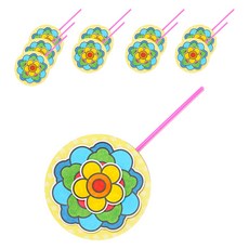 minhwashop 紙製迷你滾鐵環製作套組 TDPPP1010, 混合顏色, 10套