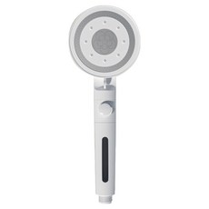 ANTIAN 家用淨水增壓沐浴蓮蓬頭/浴室節水洗澡花灑/熱水器淋浴噴頭, 1個, 白色