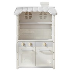 lilikoko 哩哩摳摳 過家家廚房單櫃組合1, 4層, 白色