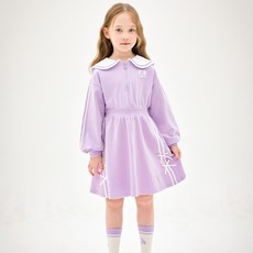 JELISPOON 女童水手領半拉鍊洋裝