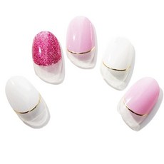 La Cuvée Maison Angel Henneke 凝膠美甲貼紙, 1個, 古典粉與紫色