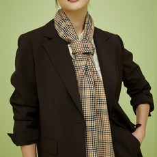 DAKS 格紋羊毛喀什米爾混紡披肩圍巾 DCSC4F115