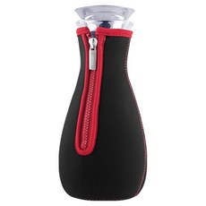 SADOMAIN 仙德曼 窈窕不鏽鋼玻璃冷水壺, 紅色, 1.2L, 1個