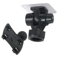 digidock 行車紀錄器支架 黏貼式透明底座 + 4爪 CAM-AS4T, 1個, 黑色