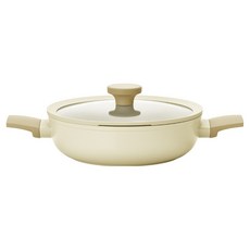 Lacena 電磁爐適用陶瓷塗層砂鍋, 米色, 1個, 26cm