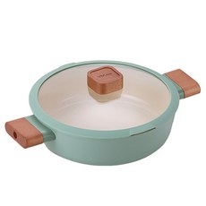 VBC CASA IH電磁爐陶瓷砂鍋, 綠色, 1個, 24cm