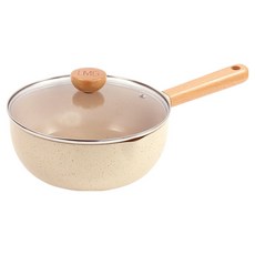 LMG 日式香草不沾雪平鍋 附蓋, 1個, 22cm