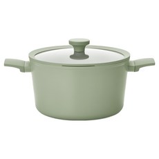 Lacena 電磁爐適用陶瓷塗層湯鍋, 薄荷綠, 1個, 28cm