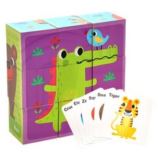 TOOKY TOY 拓客 Casby 動物6面方塊拼圖