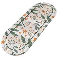 小麥購物 橢圓簡約羊羔絨床邊防滑地墊 L1409