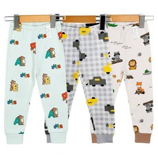 Maykids 男童九分羅紋棉長褲 3件組