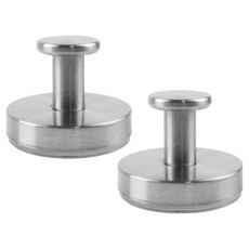 JSTrading 시접자 손잡이, 2개, 실버