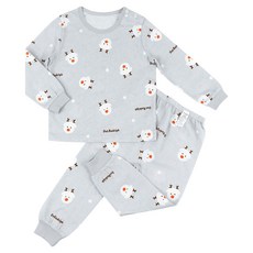 Maykids 兒童圓點冬季九分30支單面家居服上下套裝