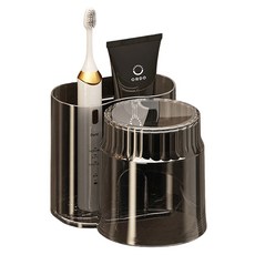 SUNORO 牙刷杯架壁掛式, 黑晶色, 1個