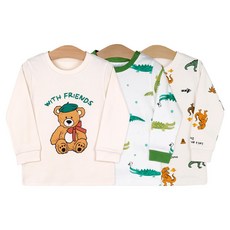 Maykids 男童九分羅紋上衣3件組