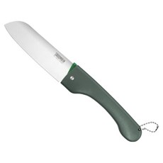 SADOMAIN 仙德曼 戶外折合料理刀 附專屬收納套, 大地綠, 1個