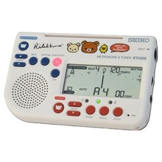 Seiko 精工 2合1數位節拍器/調音器 拉拉熊限定版 STH200RKW, 1個, 白色