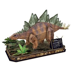 NATIONAL GEOGRAPHIC 國家地理 3D恐龍立體拼圖, 62片, 1個, 劍龍