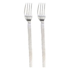 Bogen 韓國製造 鎚目紋餐具 主餐叉, 銀色, 2個