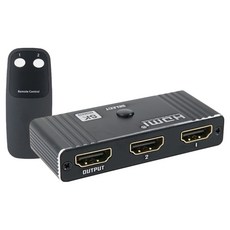 컴스 HDMI 양방향 스위치 분배기 8K 60Hz + 수동 전환 리모컨, 1세트, OU429