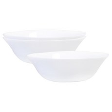 Bacile Real White 麵碗, 白色, 3個