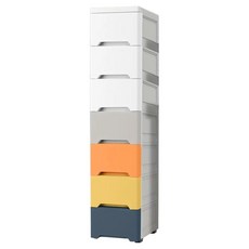 小麥購物 7層抽屜夾縫儲物收納櫃 密封款 L2906, 混和顏色