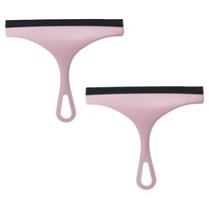 아워웍스 욕실 바닥 유리 물기제거 스퀴지 밀대, 핑크, 2개