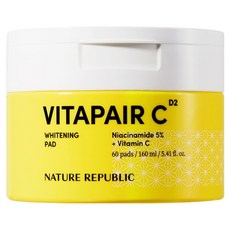 NATURE REPUBLIC Vita Pair C亮白棉片 160ml, 1盒, 60片